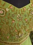 Anarkali suit usa /anarkali sharara kurta/ sharara embroidered anarkali/Mehedi outfit/voggish /green anarkali/mehendi wedding /sharara set