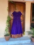 Anarkali usa / anarkali kurta / pure Handloom dress with border /pure cotton anarkali/ narayanpet pattu dress / handloom kanchi cotton dress