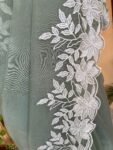 Embroidery organza saree | floral chikan organza silk saree with blouse |green silk saree | mehendi outfit |sarees USA|organza saree blouse