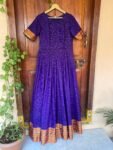 Anarkali usa / anarkali kurta / pure Handloom dress with border /pure cotton anarkali/ narayanpet pattu dress / handloom kanchi cotton dress