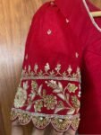 pure silk hand embroidery blouse /saree maggam blouse /red zardosi blouse /maroon red hand embroidered blouse /red ready made blouse zardosi