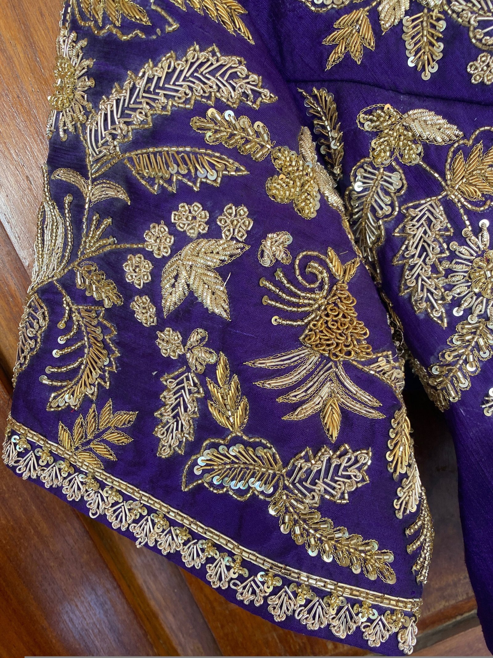 pure silk hand embroidery bridal blouse/ maggam blouse /bridal zardosi blouse / all over hand embroidered blouse / heavy embroidery blouse