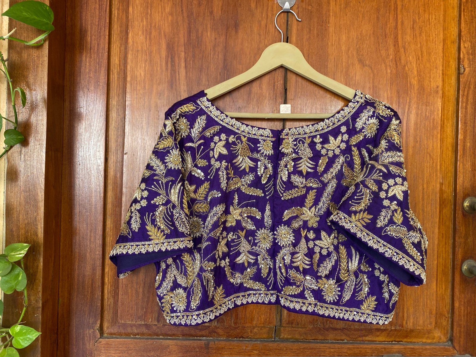 pure silk hand embroidery bridal blouse/ maggam blouse /bridal zardosi blouse / all over hand embroidered blouse / heavy embroidery blouse