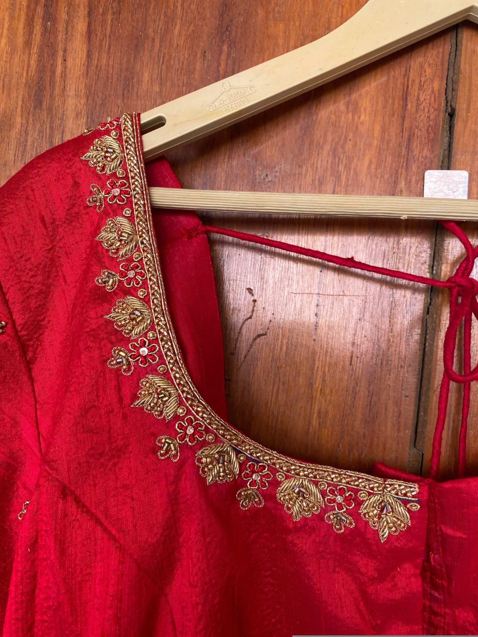 pure silk hand embroidery blouse / saree maggam red blouse / raw silk zardosi blouse / hand embroidered blouse / ready made blouse zardosi/