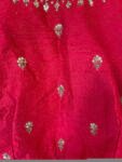 pure silk hand embroidery blouse /saree maggam blouse /red zardosi blouse /maroon red hand embroidered blouse /red ready made blouse zardosi