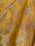 pure silk hand embroidery blouse/saree maggam yellow blouse/yellow banarasi blouse/hand embroidered blouse /pure banarasi blouse zardosi usa