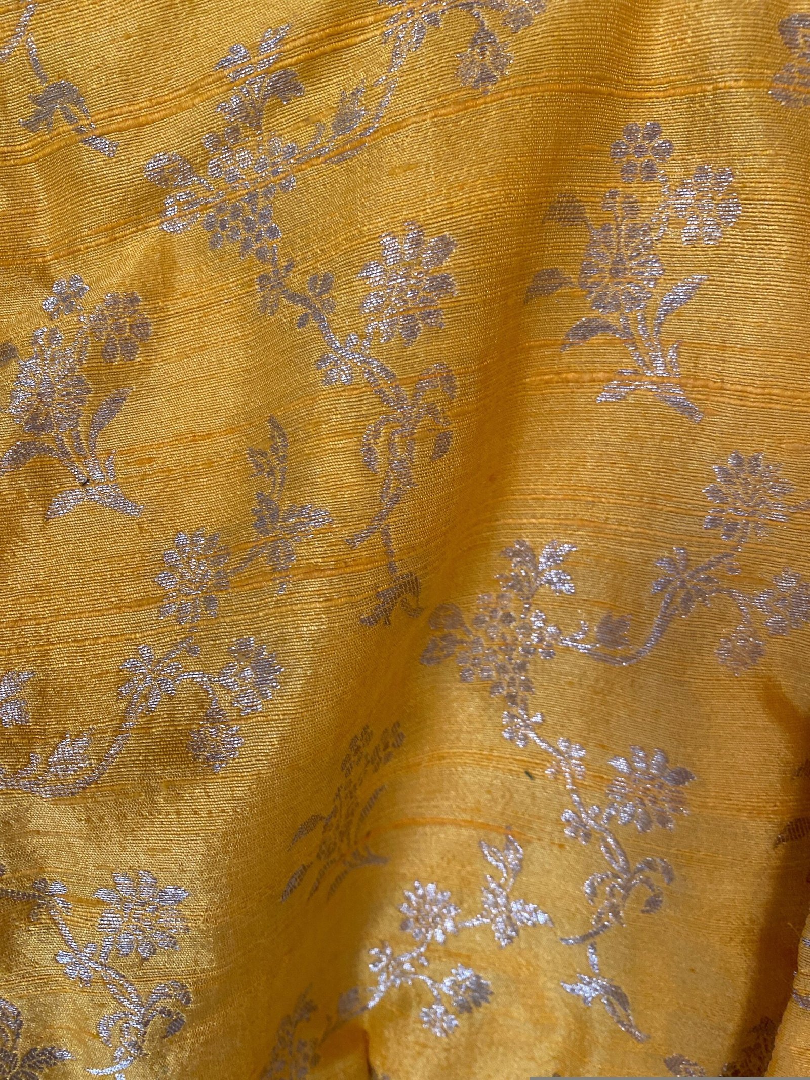 pure silk hand embroidery blouse/saree maggam yellow blouse/yellow banarasi blouse/hand embroidered blouse /pure banarasi blouse zardosi usa
