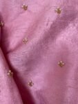 Pure silk hand embroidery blouse/saree maggam light pink blouse /pink saree blouse/ hand embroidered blouse / pink ready made blouse zardosi