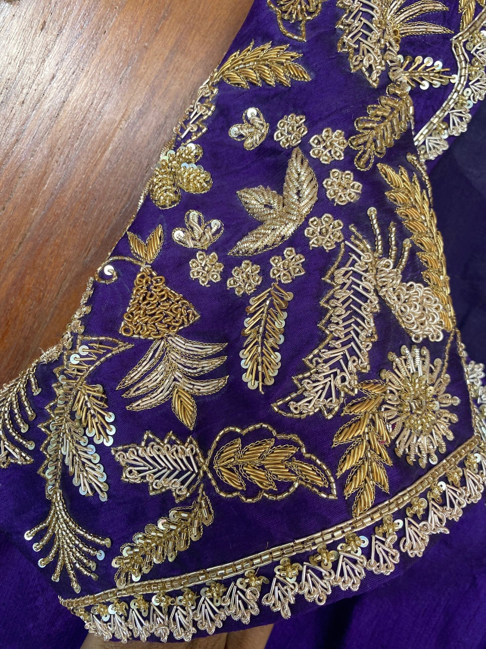 pure silk hand embroidery bridal blouse/ maggam blouse /bridal zardosi blouse / all over hand embroidered blouse / heavy embroidery blouse