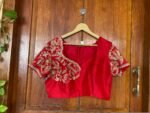 pure silk hand embroidery bridal blouse/ maggam blouse /bridal zardosi blouse / all over hand  embroidered blouse / heavy embroidery blouse