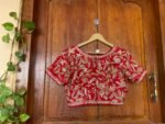 pure silk hand embroidery bridal blouse/ maggam blouse /bridal zardosi blouse / all over hand  embroidered blouse / heavy embroidery blouse