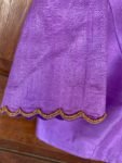 Lavender collar hand embroidery blouse/saree maggam work blouse/collar saree blouse/hand embroidered blouse/lavender ready made blouse