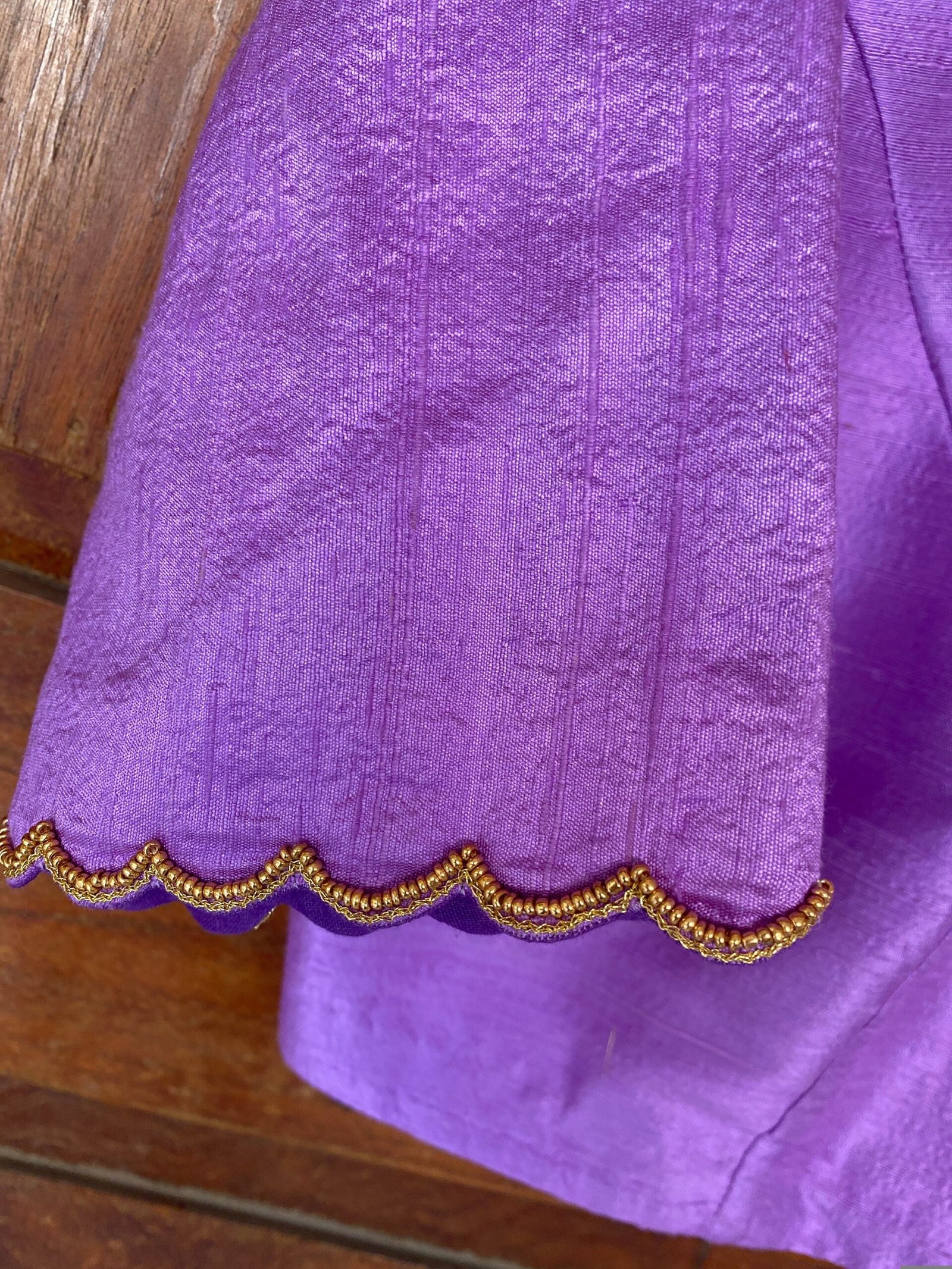 Lavender collar hand embroidery blouse/saree maggam work blouse/collar saree blouse/hand embroidered blouse/lavender ready made blouse
