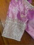 pure silk hand embroidery blouse/saree maggam blouse /tissue silk silk zardosi blouse / hand embroidered blouse /ready made blouse zardosi