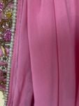 Saree with stitched blouse/ silk saree hand embroideredblouse / pink saree USA / soft silk saree ready blouse / cocktail saree/ modern saree