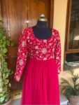 Anarkali suit usa / red embroidered anarkali kurta full sleeve /Indian dress/embroidered anarkali/Indian dresses /voggish/pink anarkali usa