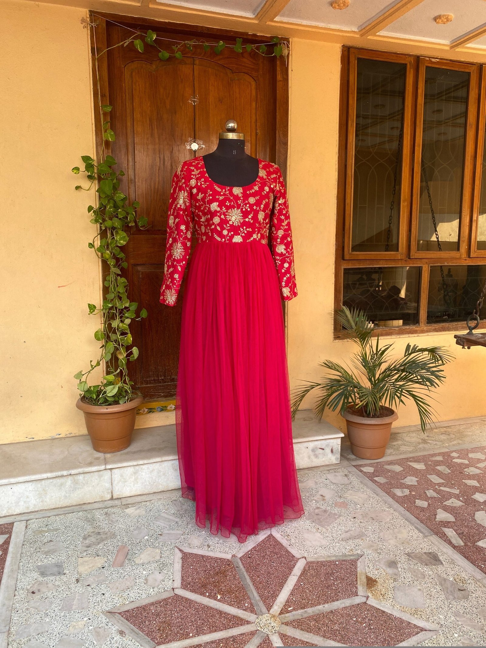 Anarkali suit usa / red embroidered anarkali kurta full sleeve /Indian dress/embroidered anarkali/Indian dresses /voggish/pink anarkali usa