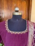 Pure chanderi hand embroidered Anarkali with chanderi handloom dupatta / anarkali suit/ anarkali dupatta USA / Indian dresses/ voggish USA