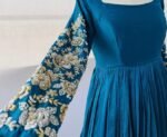 Anarkali suit usa / anarkali kurta full sleeve/ blue full sleeve anarkali dress/embroidered anarkali/Indian dresses / voggish / anarkali usa