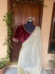 Golden tissue silk saree with Embroidered blouse |tissue saree with readymade blouse | sarees USA |shimmer silk saree |trending silk saree