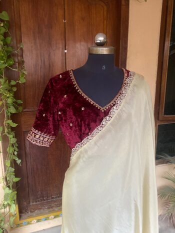 Golden tissue silk saree with Embroidered blouse |tissue saree with readymade blouse | sarees |shimmer silk saree |trending silk saree