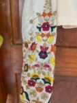 pure silk hand embroidery blouse /cream maggam blouse /raw silk zardosi blouse / multicolor chand embroidered blouse/ ready handmade blouse