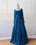 Anarkali suit usa / anarkali kurta full sleeve/ blue full sleeve anarkali dress/embroidered anarkali/Indian dresses / voggish / anarkali usa