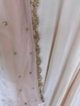 Anarkali usa/anarkali kurta with dupatta /pink full sleeve dress/hand embroidery anarkali with pant and dupatta /peach pink anarkali dress