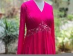 Pink Anarkali suit usa/anarkali kurta full sleeve/pink full sleeve anarkali/full sleeve dress anarkali/Indian dresses/hot pink anarkali usa