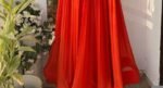 Orange Anarkali suit usa/anarkali red kurta full sleeve/ orange full sleeve anarkali/red dress anarkali/Indian dresses/orange red anarkali