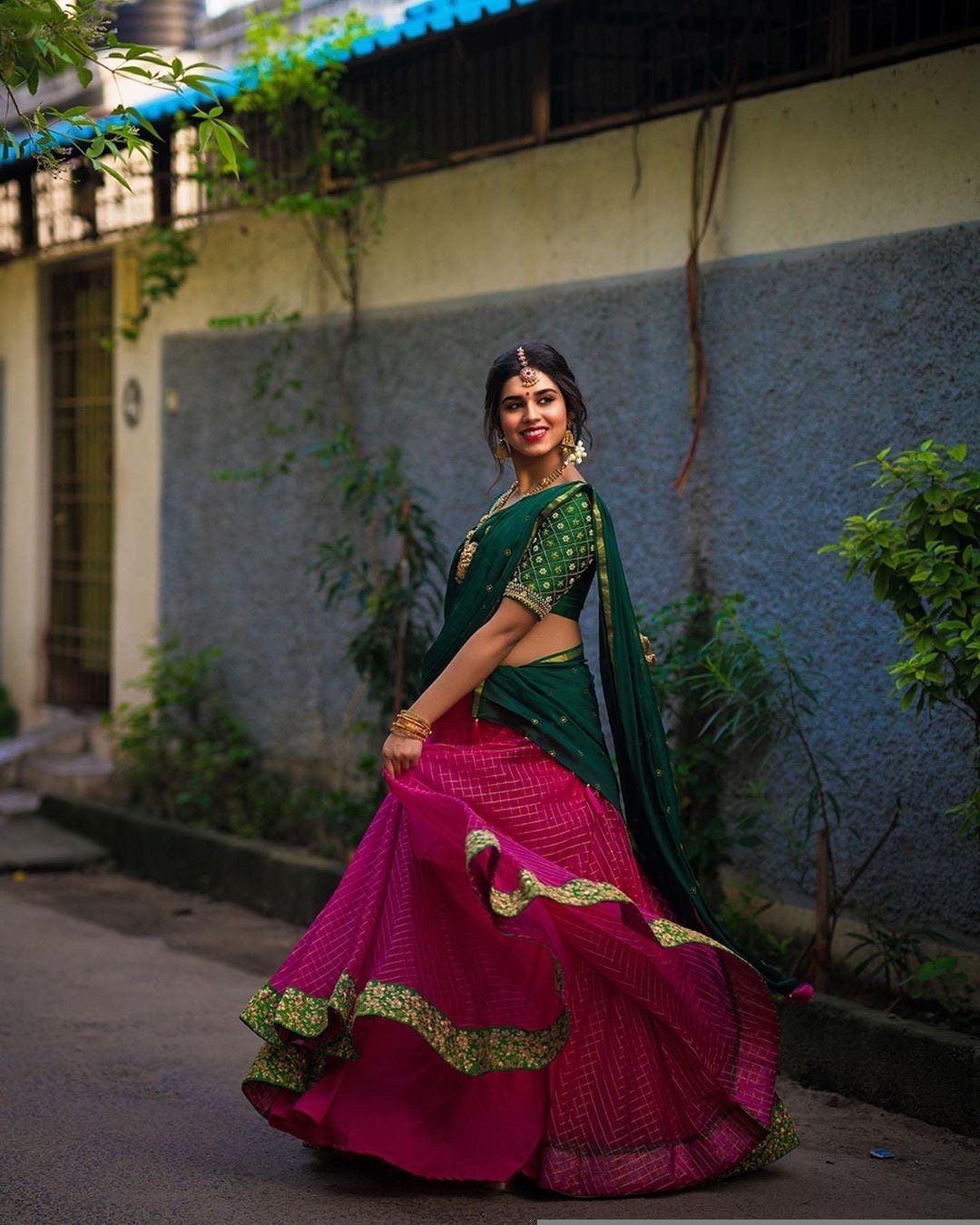 Wedding lehenga choli/ langa voni with dupatta /teen lehenga/ bridal lehenga/ Indian half saree/juniors lehenga/ kids lehenga USA/ voggish