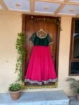 Wedding lehenga choli/crop top lehenga/teen lehenga/ bridal lehenga/ Indian half saree/juniors lehenga/ kids lehenga USA/ voggish