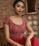 Hand embroidered red Anarkali/festive anarkali suit with dupatta/heavy designer anarkali gown USA /anarkali kurta/Zardosi hand work dress