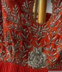 Orange Anarkali suit usa/anarkali red kurta full sleeve/ orange full sleeve anarkali/red dress anarkali/Indian dresses/orange red anarkali