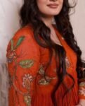 Orange Anarkali suit usa/anarkali kurta full sleeve/orange full sleeve anarkali/full sleeve dress anarkali/Indian dresses/mehendi anarkali