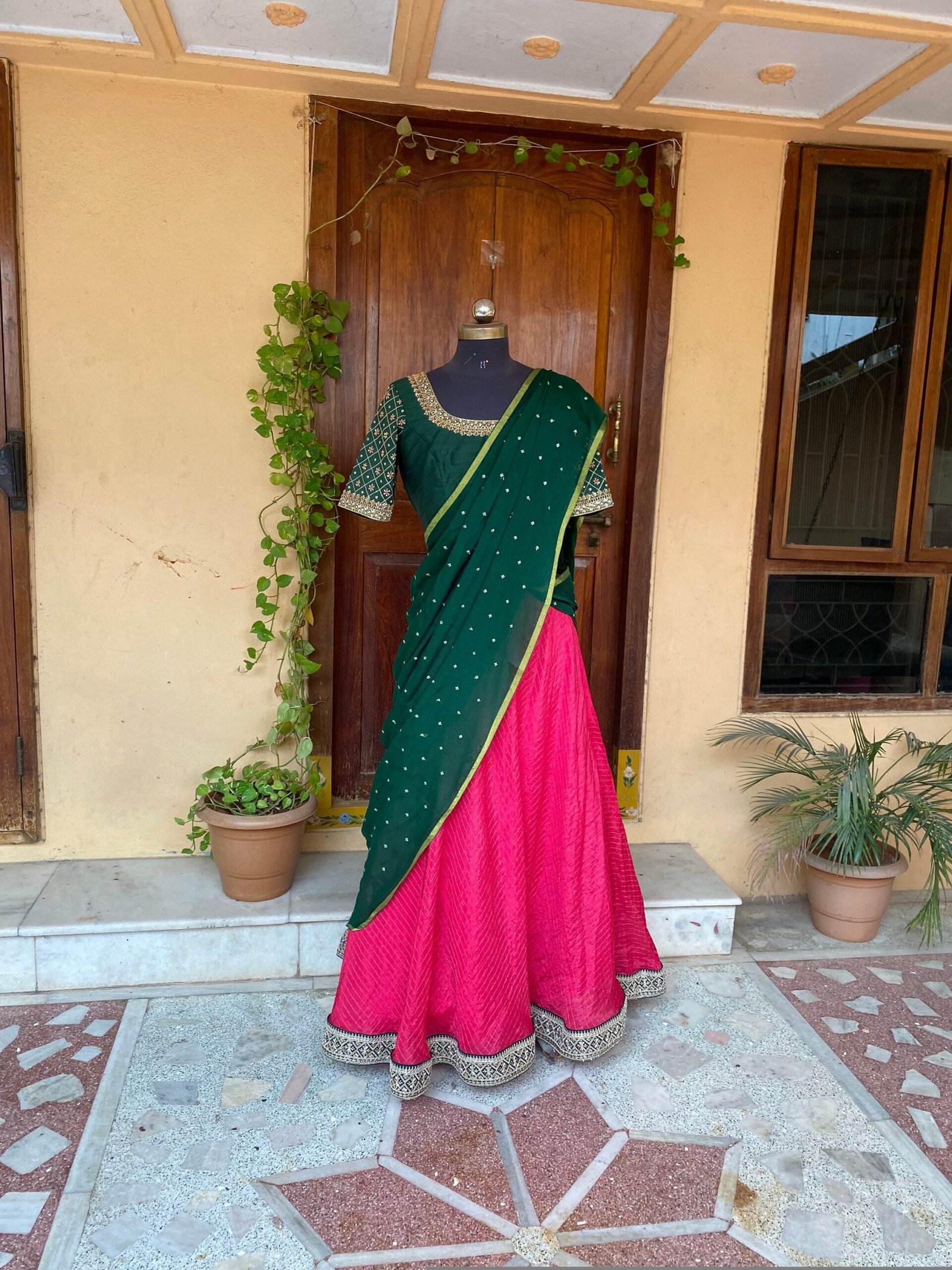 Wedding lehenga choli/ langa voni with dupatta /teen lehenga/ bridal lehenga/ Indian half saree/juniors lehenga/ kids lehenga USA/ voggish