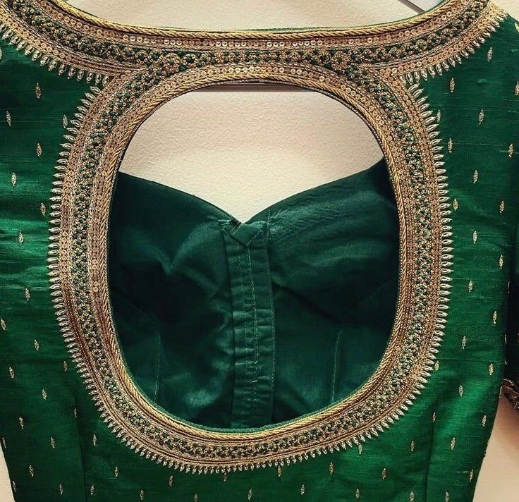 pure silk heavy hand embroidery blouse /bridal green maggam blouse/green zardosi blouse/hand embroidered blouse/green wedding ready blouse