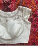 pure silk hand embroidery blouse / cream maggam blouse /pure raw silk zardosi blouse / hand embroidered blouse /designer ready made blouse