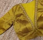 pure silk hand embroidery blouse/saree maggam blouse/black zardosi blouse/yellow hand embroidered blouse/green ready made blouse zardosi usa