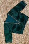 pure silk hand embroidery blouse/saree maggam blouse/black zardosi blouse/yellow hand embroidered blouse/green ready made blouse zardosi usa