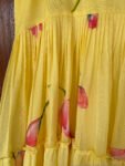 Yellow Anarkali suit usa/anarkali kurta short sleeve/orange full sleeve anarkali/full sleeve dress anarkali/Indian dresses/floral maxi dress