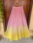 Women’s lehenga set/crop top lehenga/Teens kids crop top skirt USA/tissue lehenga choli USA/peach lehenga skirt with dupatta/haldi outfit us