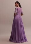 Lavender Anarkali suit usa/hand embroidery anarkali suit set/anarkali with skirt /lavender dress/sharara set usa/slit kurta with Lehenga set