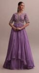 Lavender Anarkali suit usa/hand embroidery anarkali suit set/anarkali with skirt /lavender dress/sharara set usa/slit kurta with Lehenga set
