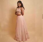 Women’s lehenga set/ crop top lehenga/Heavy crop top skirt USA/wedding lehenga USA /sequin lehenga skirt/peach lehenga/teens top n lehenga