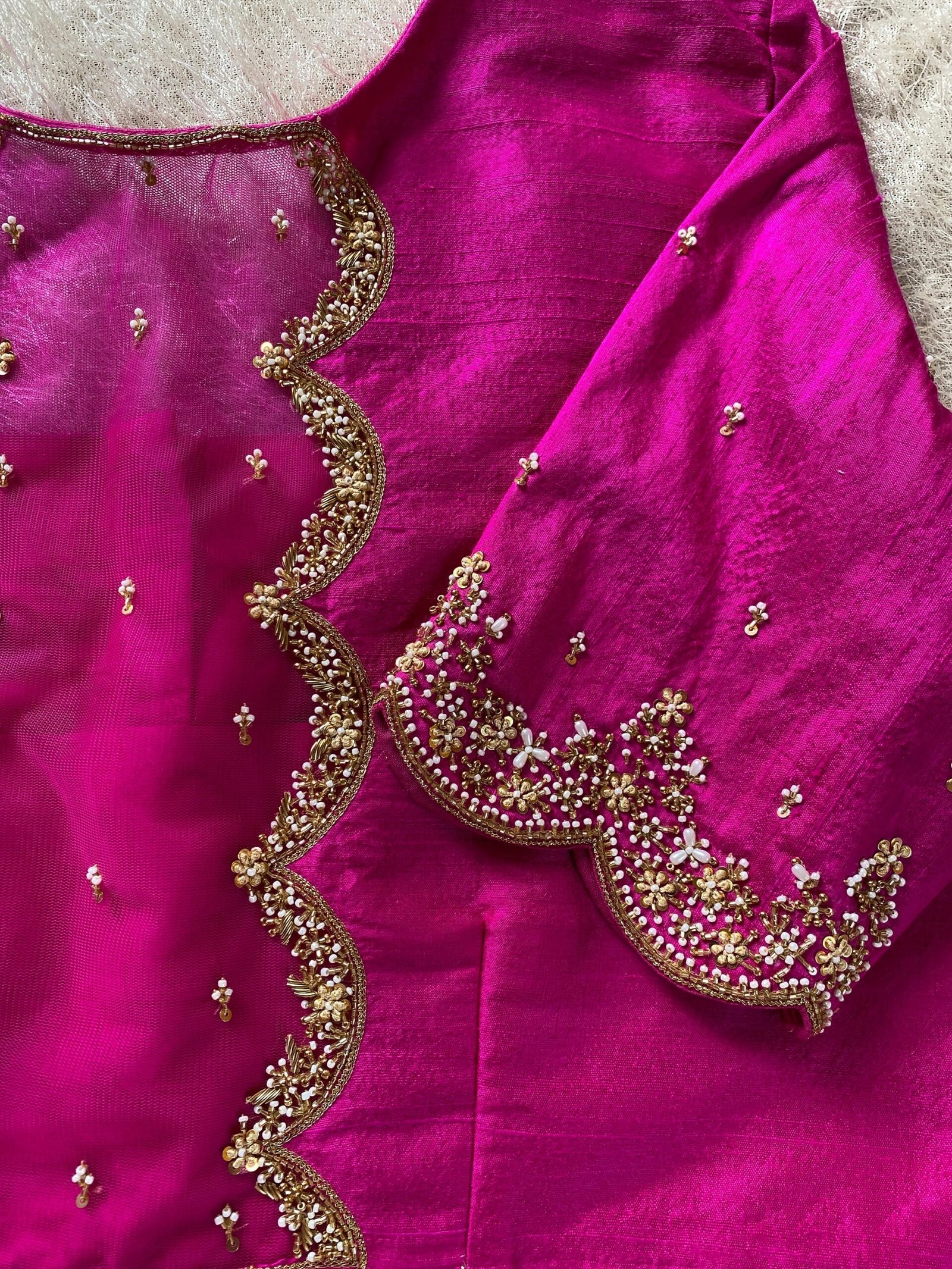 pure silk hand embroidery blouse/pink maggam blouse/silk zardosi blouse/hand embroidered blouse/pink ready made blouse zardosi/pink blouse