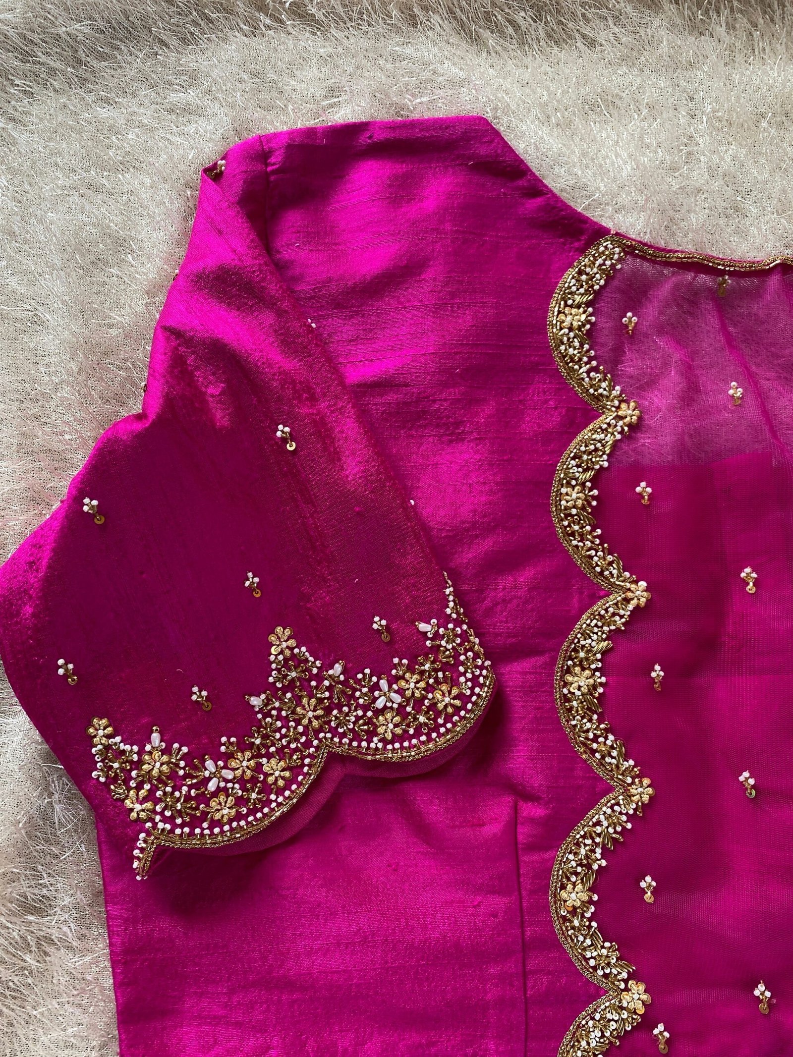 pure silk hand embroidery blouse/pink maggam blouse/silk zardosi blouse/hand embroidered blouse/pink ready made blouse zardosi/pink blouse