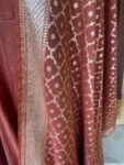Anarkali with chanderi handloom dupatta / anarkali suit set / anarkali dupatta USA / red handloom dupatta / Indian dresses/ voggish USA