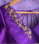 pure silk hand embroidery blouse/saree maggam blouse/purple zardosi blouse/hand embroidered blouse /magenta pink ready made blouse zardosi
