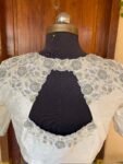 pure silk hand embroidery blouse /modern saree maggam blouse/cream zardosi blouse / hand embroidered blouse/off white ready made blouse